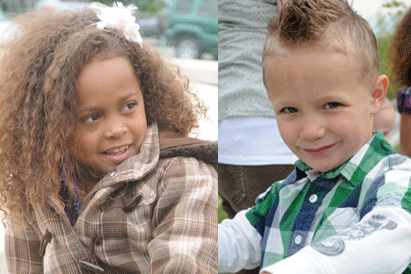 girl and boy are pediatric liver transplant survivors